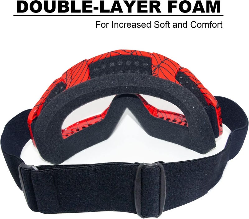 CoPvner Store Dirt Bike Goggles for Motorcycle, ATV, Motocross, Riding, Offroad - Adult, Men, Women, Youth, Kids - Image 3